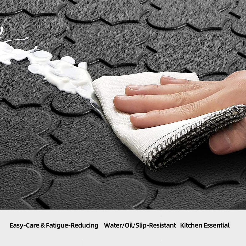Kitchen Floor Mat Anti-Fatigue Factory Direct Thickened Long Strip Amazon PVC Leather