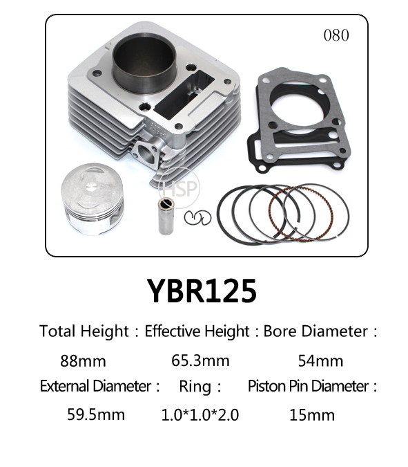 Сборочный комплект цилиндра YBR125/STX125/XTZ125 4LS-E1310-01/5VL-E1310-00