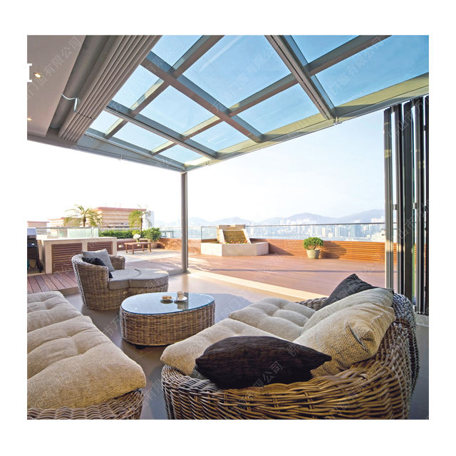 Wholesaler Popular Hotel Outdoor Glass House Waterproof Customized Aluminum Sunroom