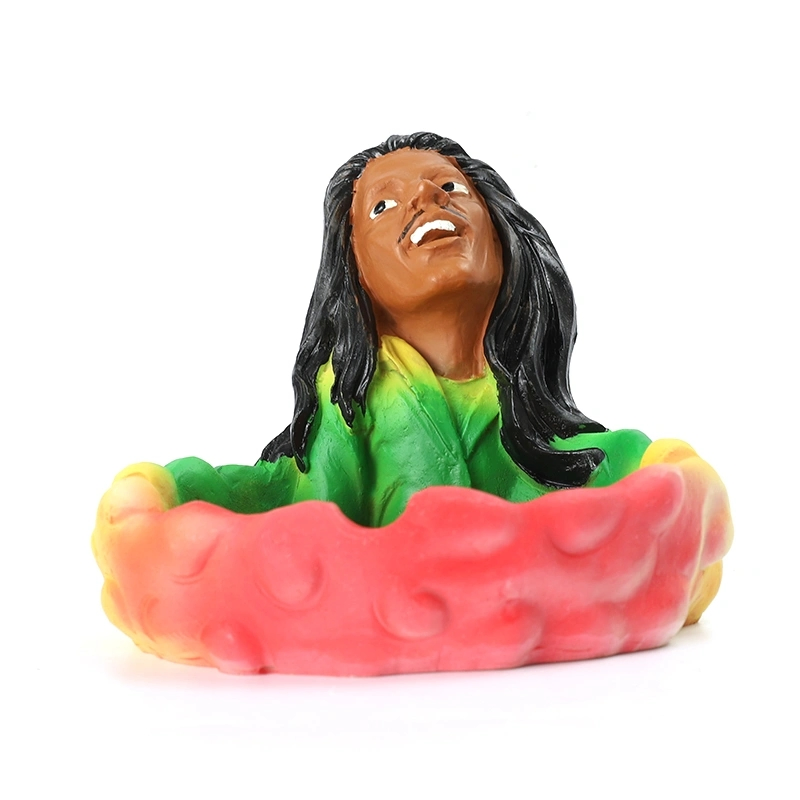 Jiju 404s New Design Man Hot Sale Smoking Cartoon Resin Ashtray