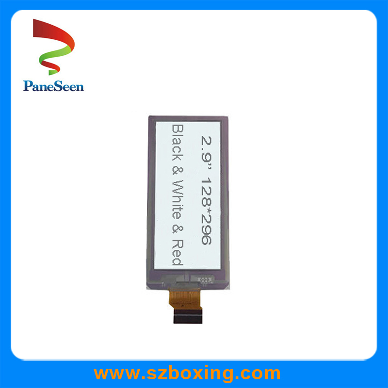 2.9 Inch E-Paper Display with Three Colors for Electronic Shelf Label System