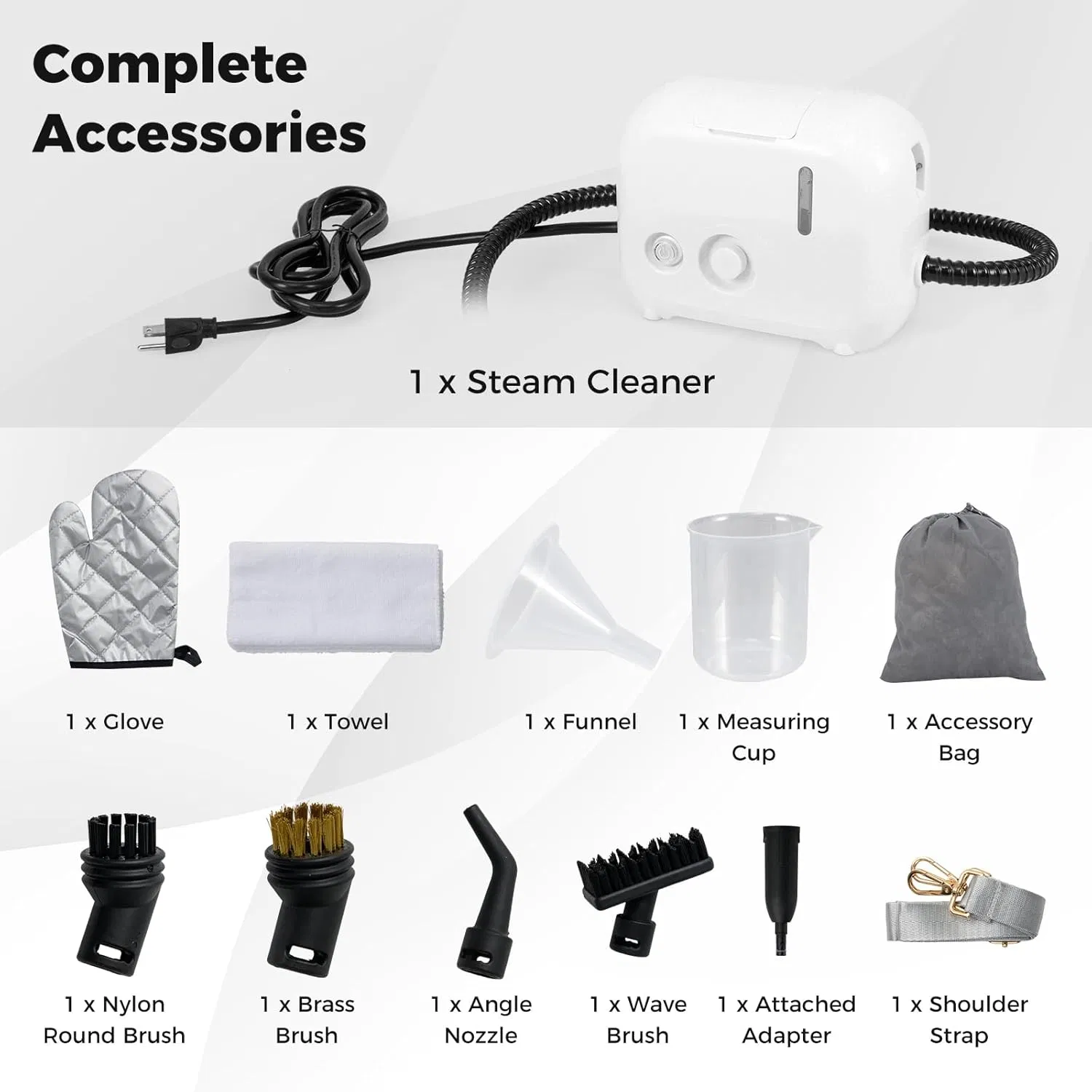 Portable Steam Cleaner Household Steamer Multipurpose Pressurized Steam Cleaning for Car
