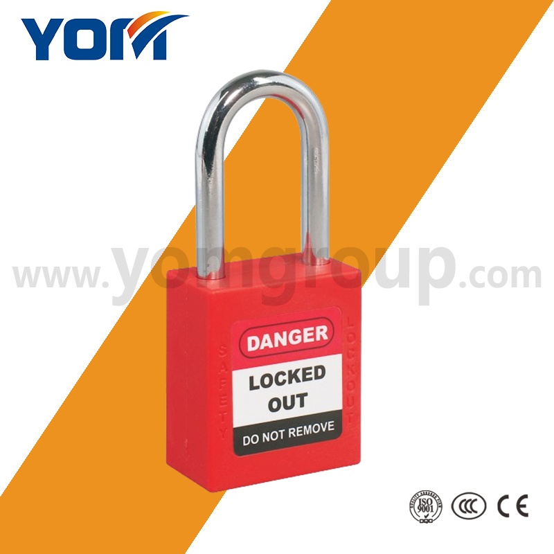 Safe Lockout 25mm 38mm 76mm Steel Shackle Safety Padlock for Industrial