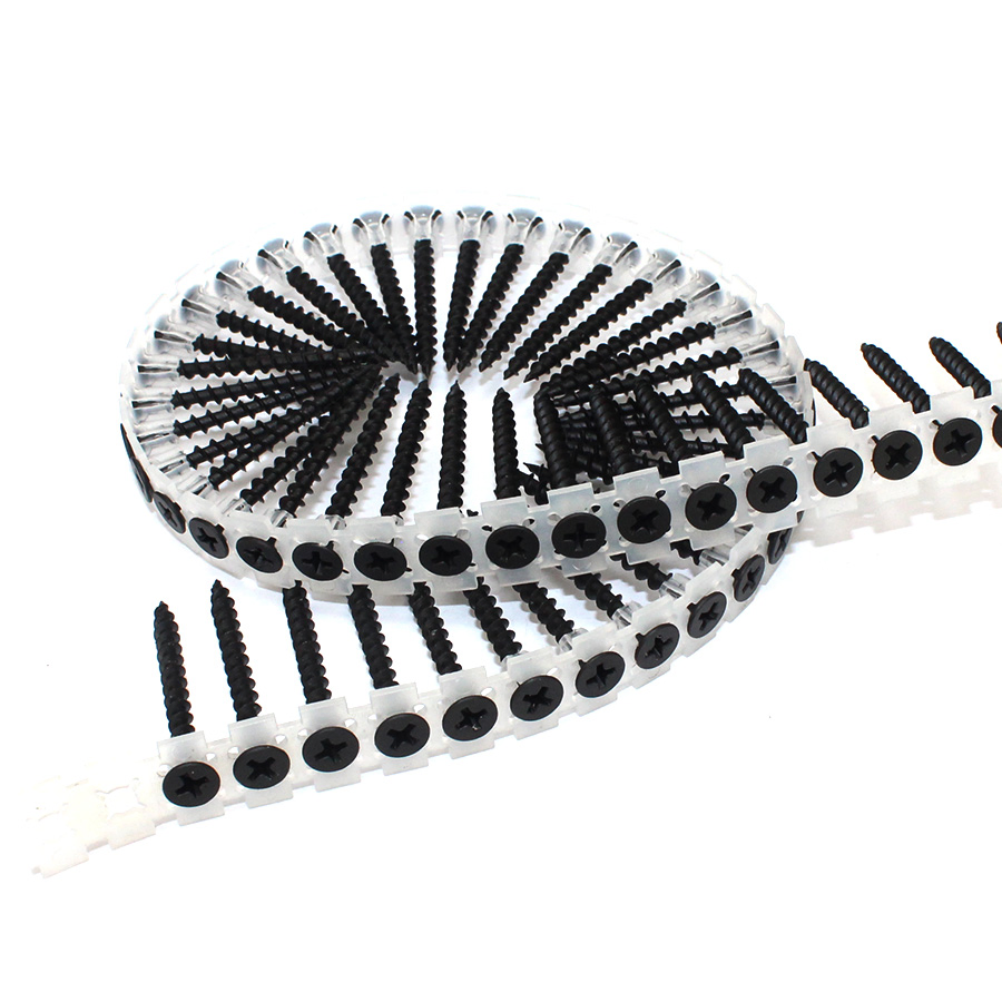 Саморезы по гипсокартону из углеродистой стали с цепным поясом