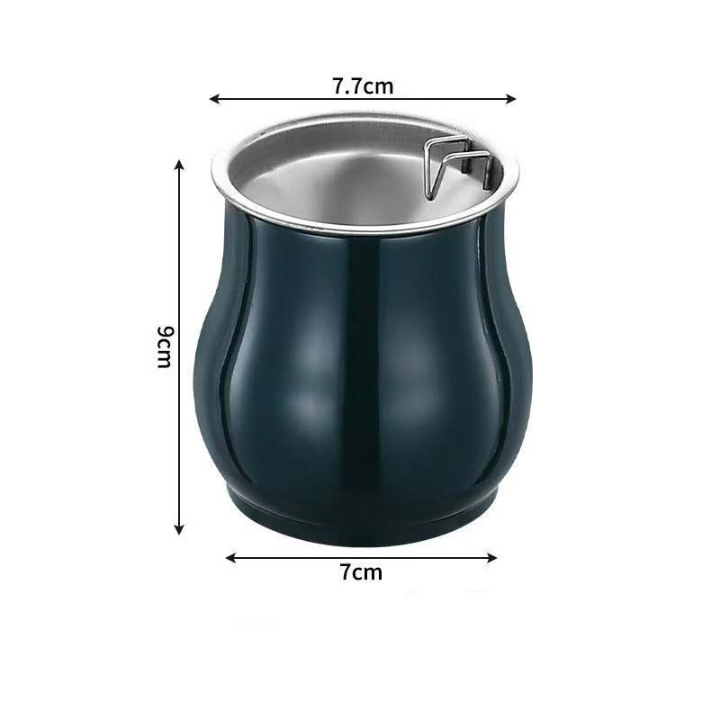 Smoking Accessories Creative Stainless Steel 70g Household Ashtray with Lid DAB Tool