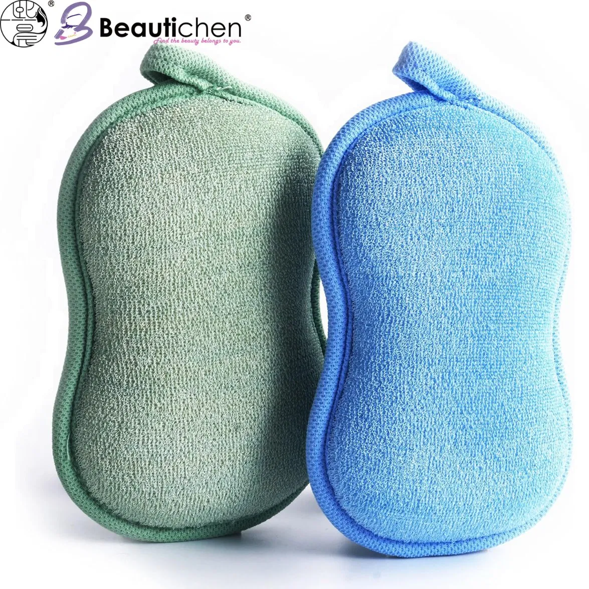 Beautichen Kids Bath Scrubbing Towel – Soft Exfoliating Washcloth for Children, Gentle Body Cleaning Sponge with Fun Colors, Safe