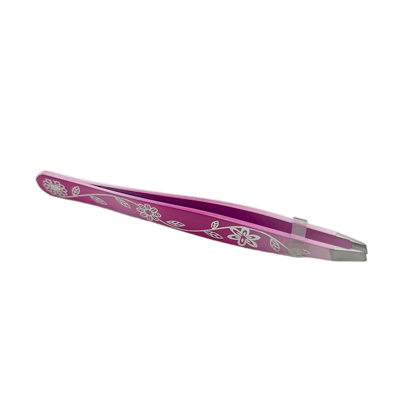 Newly Style Beauty Tweezer Customized Stainless Steel Squared Eyebrow Tweezer