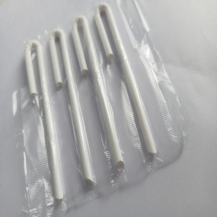 4.2X150mm Eco Individual Packing U Shaped Yogurt Milk Brick Box Bended Paper Drinking Straws