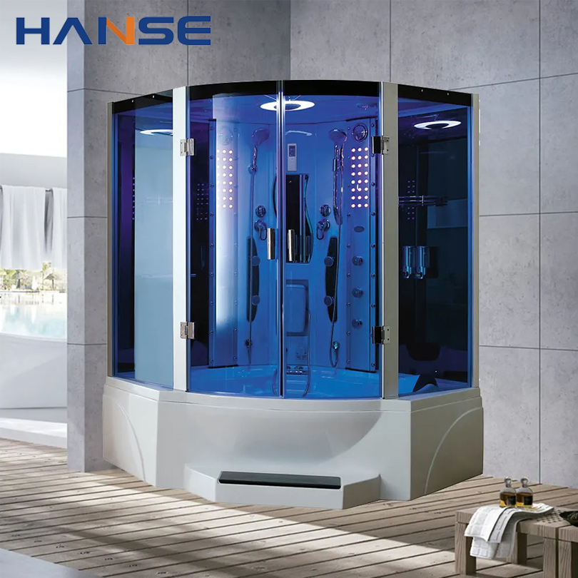 Luxury Indoor Bathroom New Design Bathroom Steam Shower Room with TV