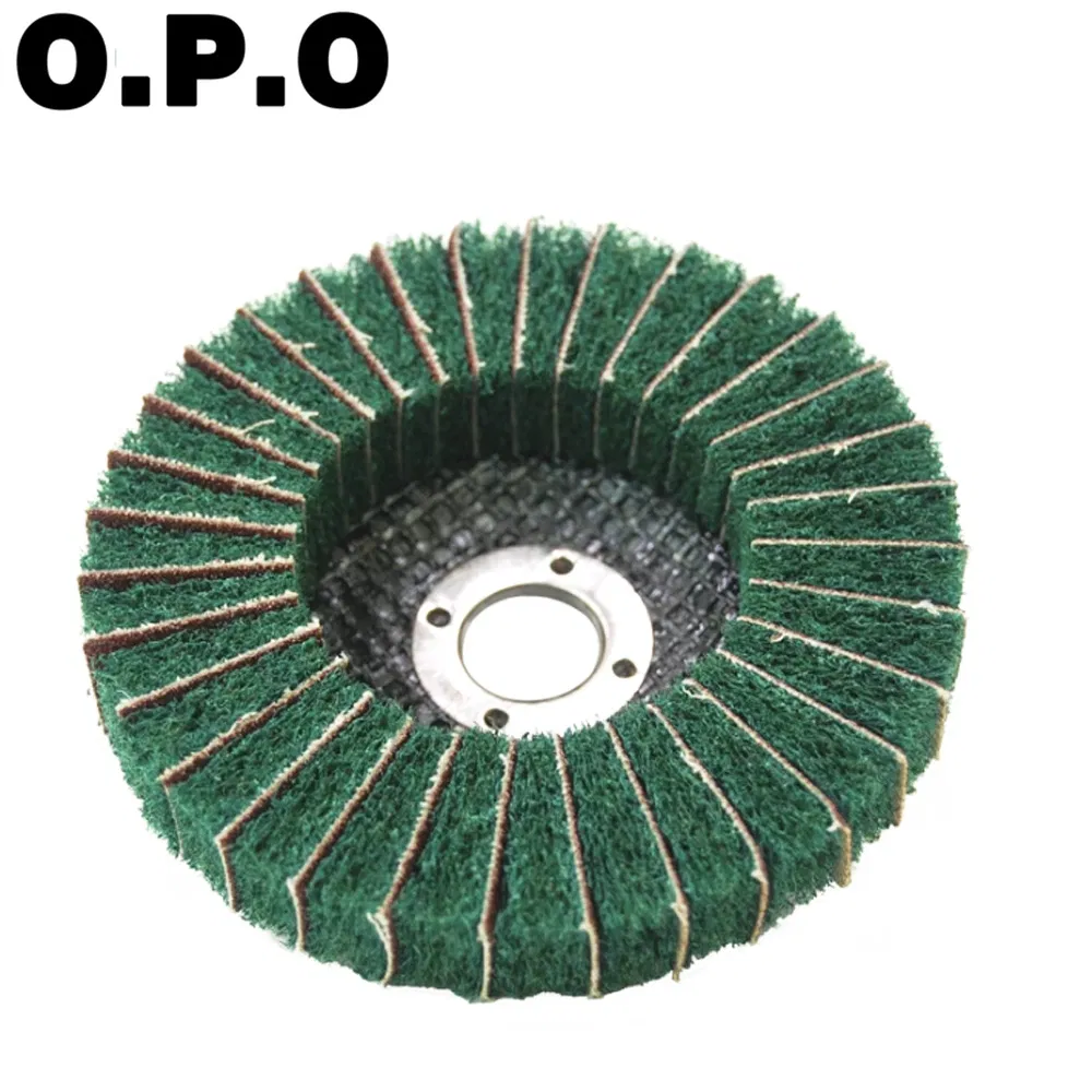 Industrial 4.5 Inch 115mm Grinding Scouring Pad Flat Emery Cloth Wheel Abrasive Disc for Metal Surface Treatment