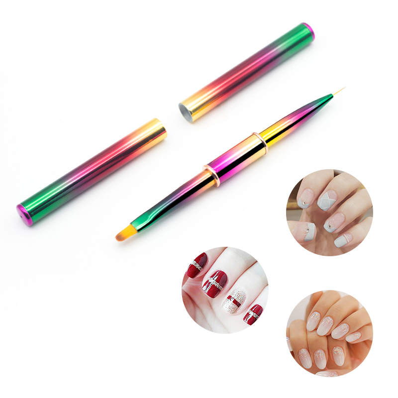 Double-Use Painting Nail Brush with Nylon Hair