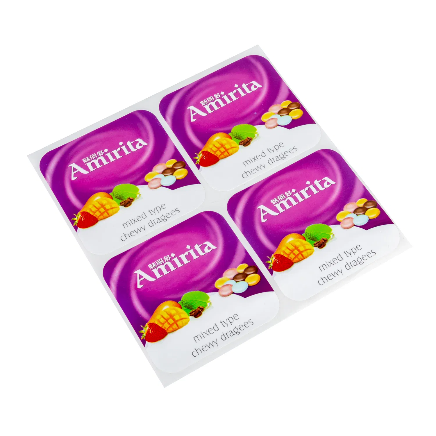 China Factory Price Glossy Paper Print Adhesive Sticker Label