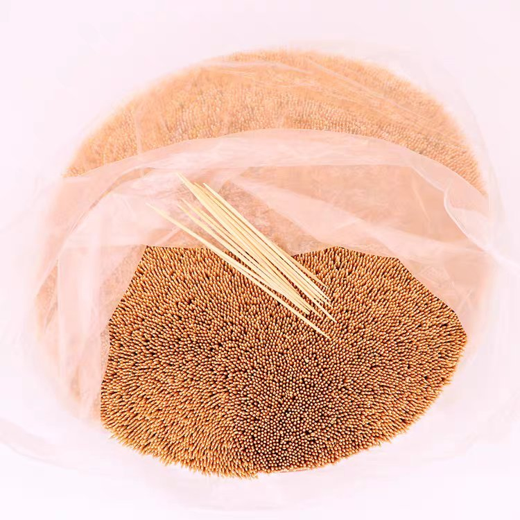Eco-Friendly 65mm Bamboo Toothpicks Disposable Toothpick Bulk Package