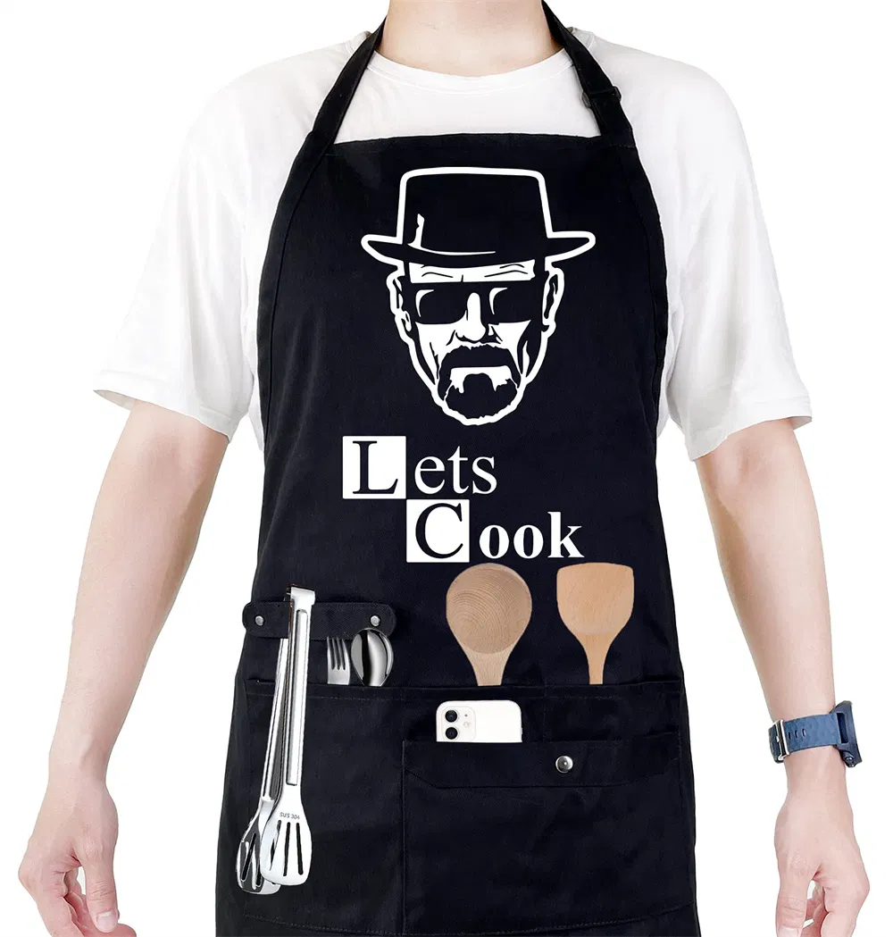 1 PCS Waterproof Aprons Woman's Solid Color Cooking Men Chef Waiter Cafe Shop Barbecue Barber Bib Kitchen Accessories