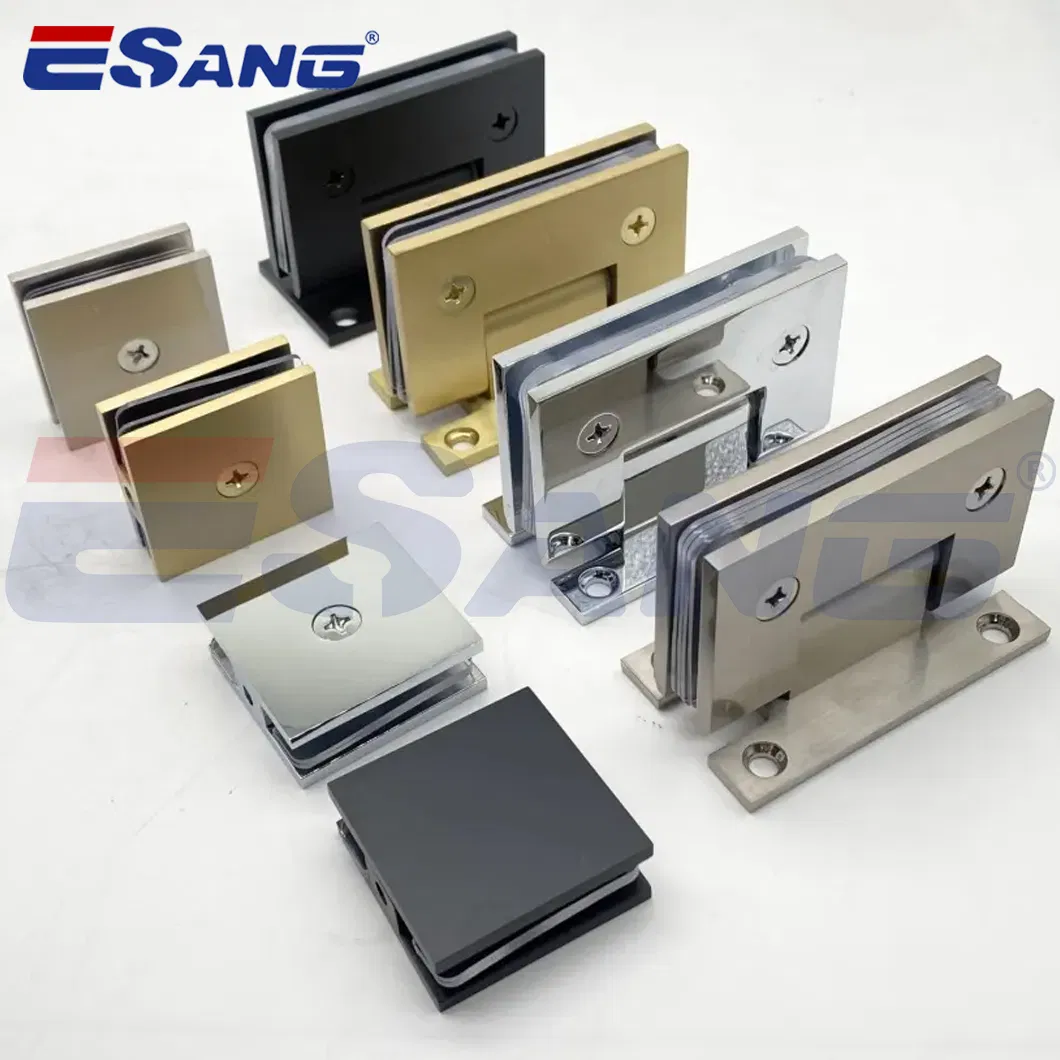 Esang Adjustable Square Connector Shower Door Pivot Hinge Glass Shower Hinge