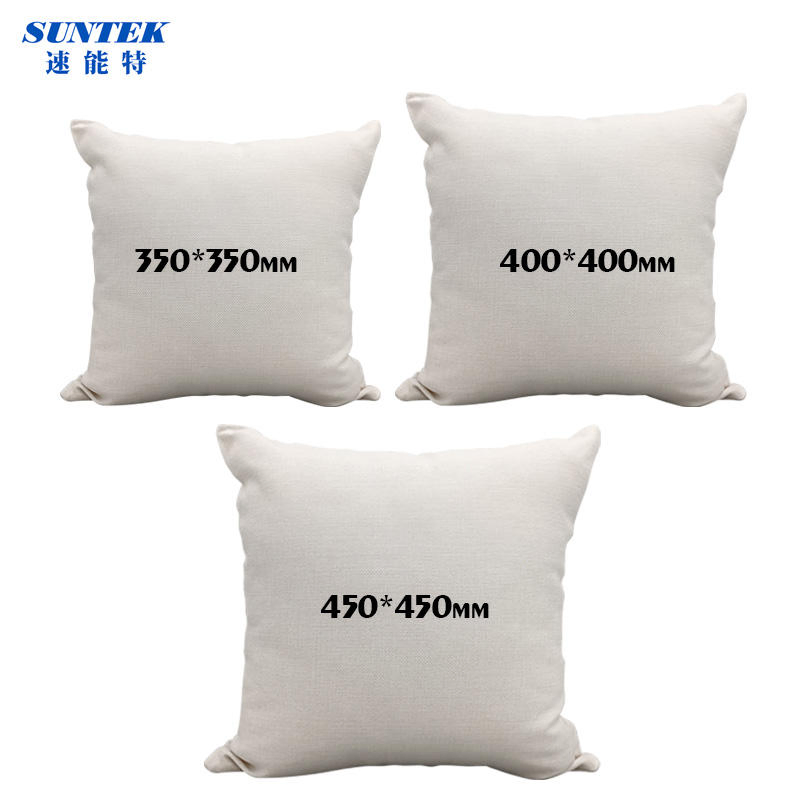 Sublimation Custom Logo Square Painting Linen Pillowcase (Light Color)