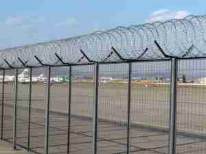 PVC Coated Metal Galvanized Air Port Fence