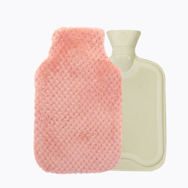 Hot Selling Multi-Color Rubber Plush Cover Hot Water Bottle