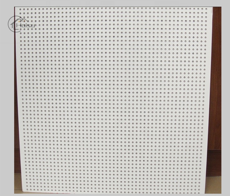 Perforated Plaster Board Gypsum Ceiling Sound Damping Sheet 600*600mm PVC Ceilings