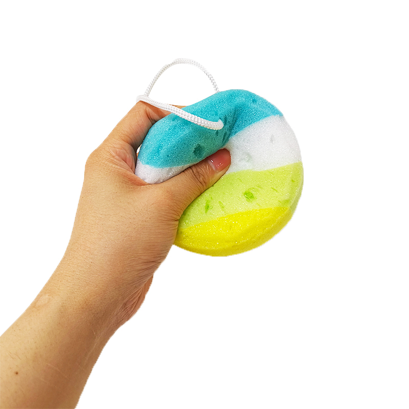 Factory Directly Sales Round Seaweed Soft Body Clean Sponge Bath Sponge