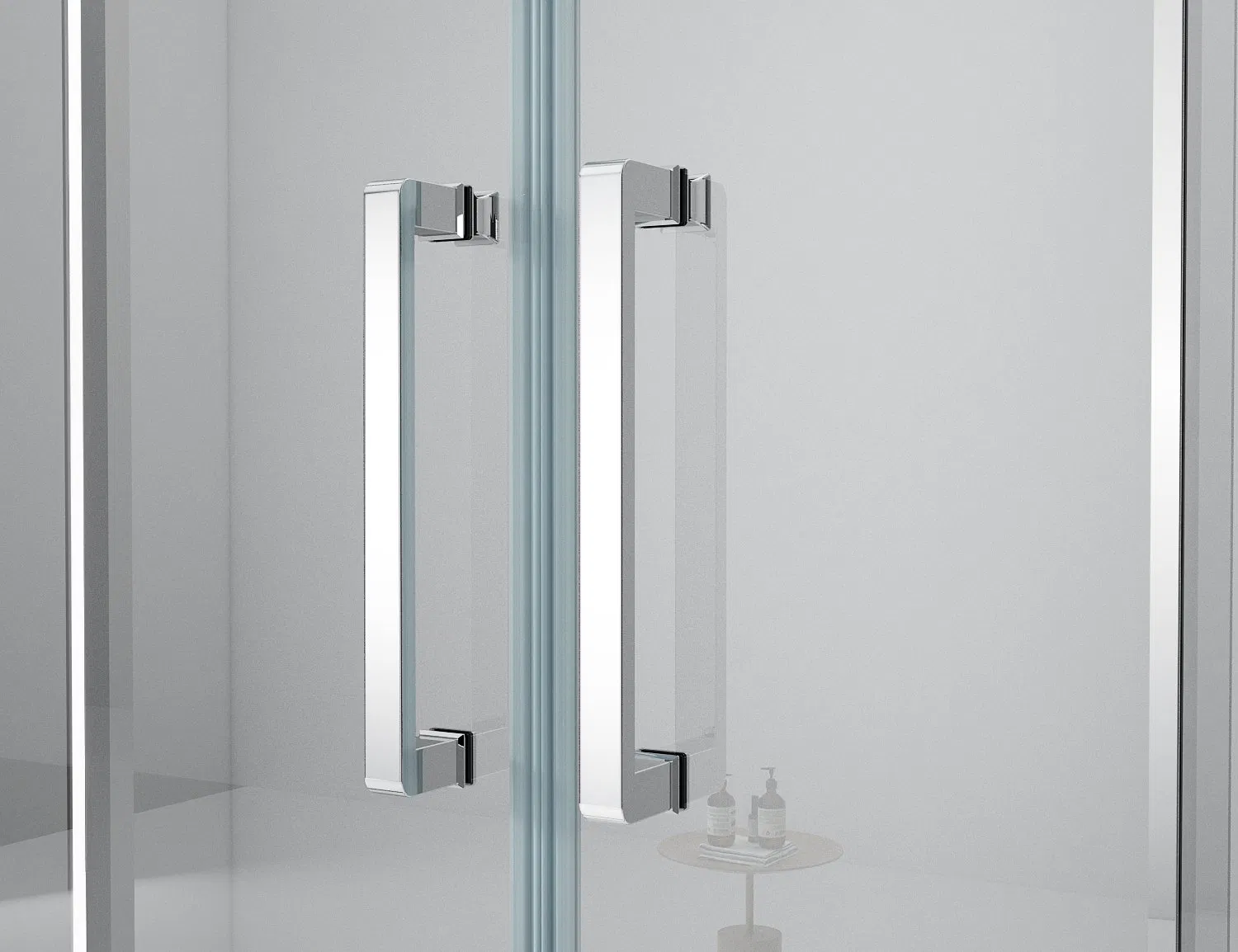 Modern Design Square Sliding Bathroom Glass Shower Enclosure