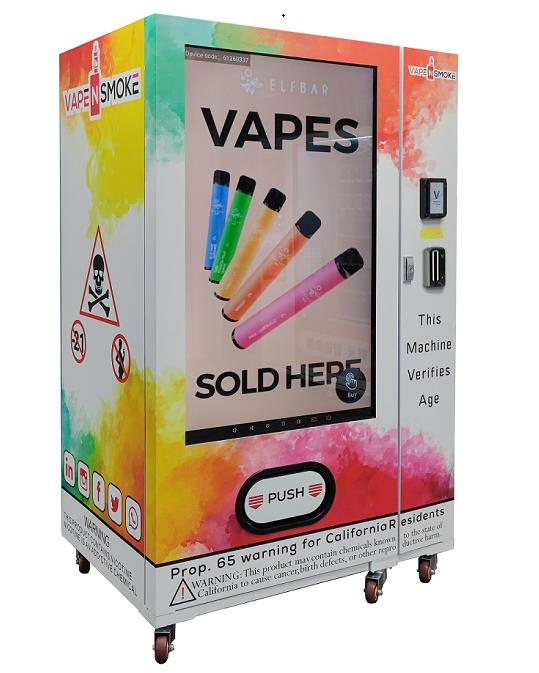 Weimi 55-Inch Full Touchscreen Nicotine Vending Machine with ID Scanner Card Reader E-Cig Vape Vending Machine