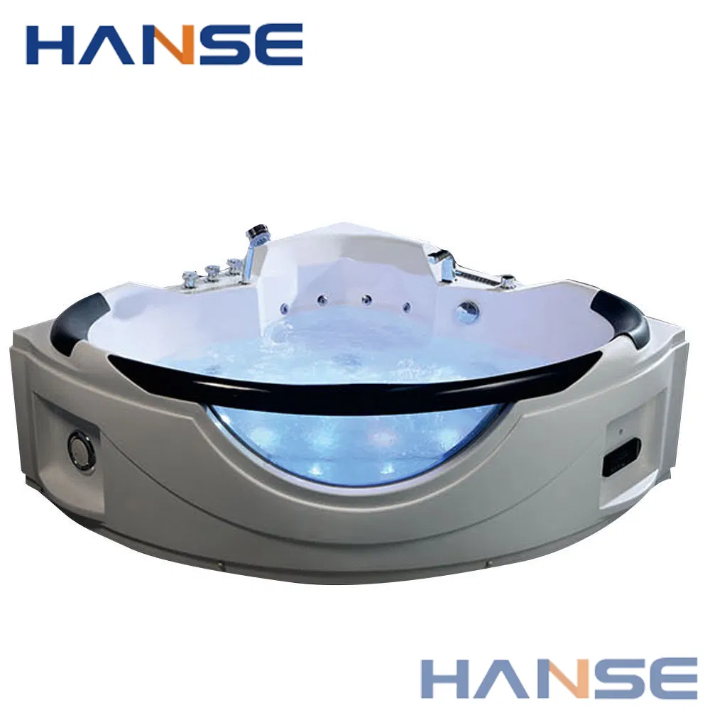 Угловая акриловая ванна с гидромассажем