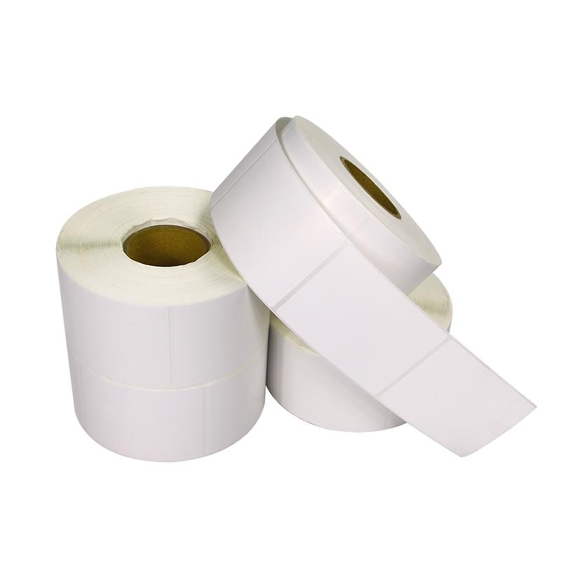 China Factory Wholesale Self-Adhesive Thermal Label Roll Copperplate Paper Label