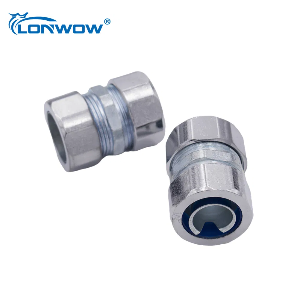 Straight Flexible Conduit Connector Compression Type
