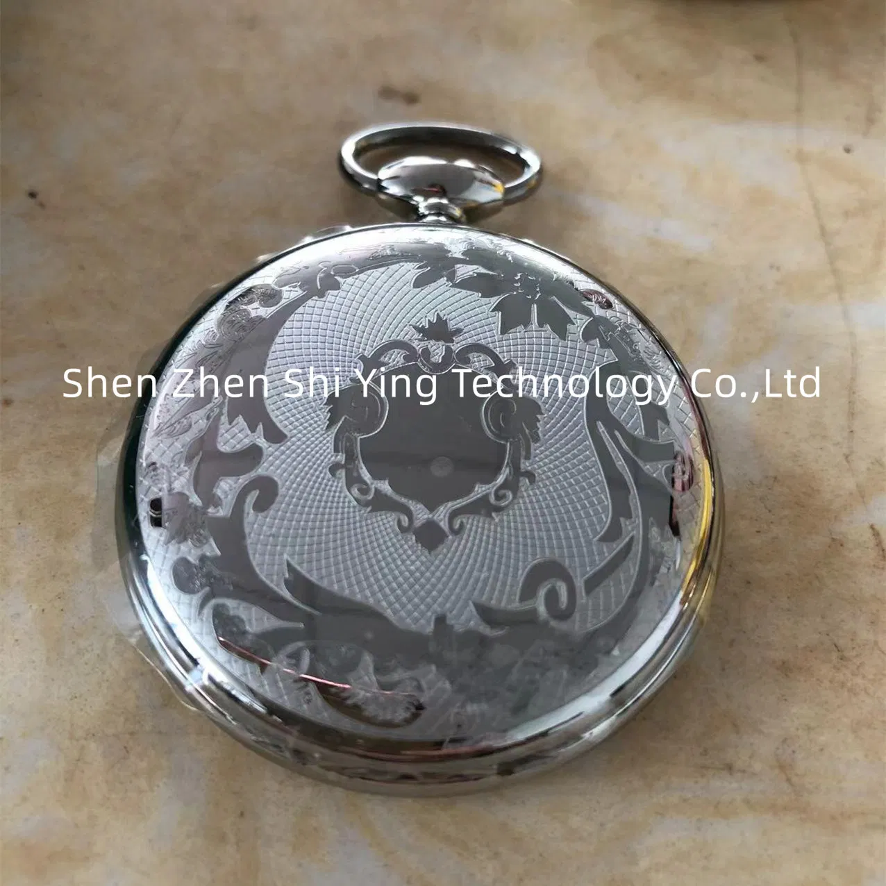 Custom Quartz Movt Men's Stainless Steel Pocket Watches with Chain