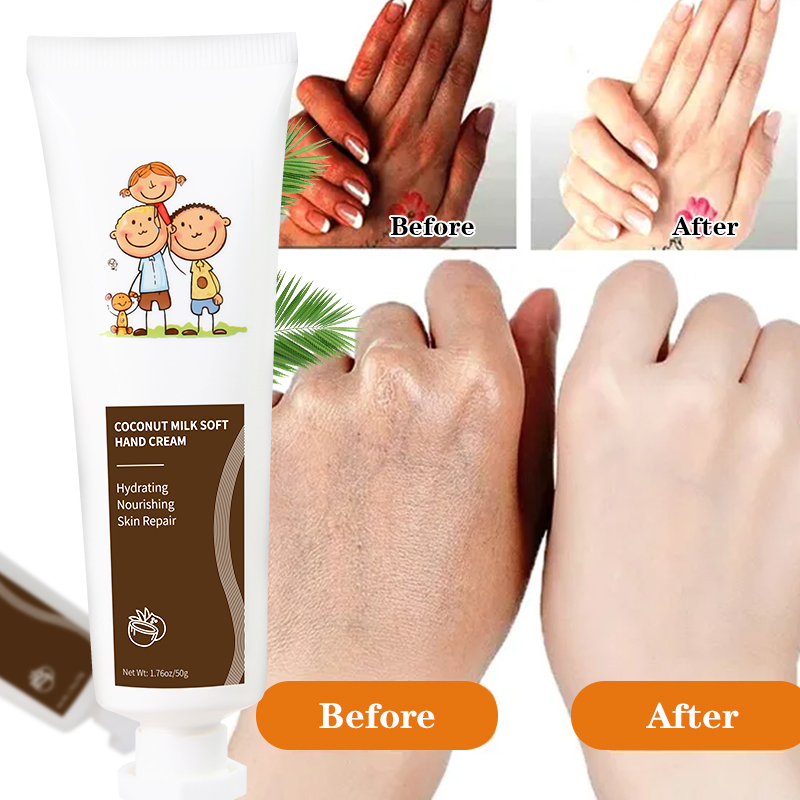 Organic Whitening Cream Moisturizing Hand Cream Natural Honey Coconut Repair Hand Cream