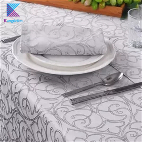 Custom Rectangular Polyester Jacquard Napkin Table Cloth for Wedding/Event Home Party Decoration