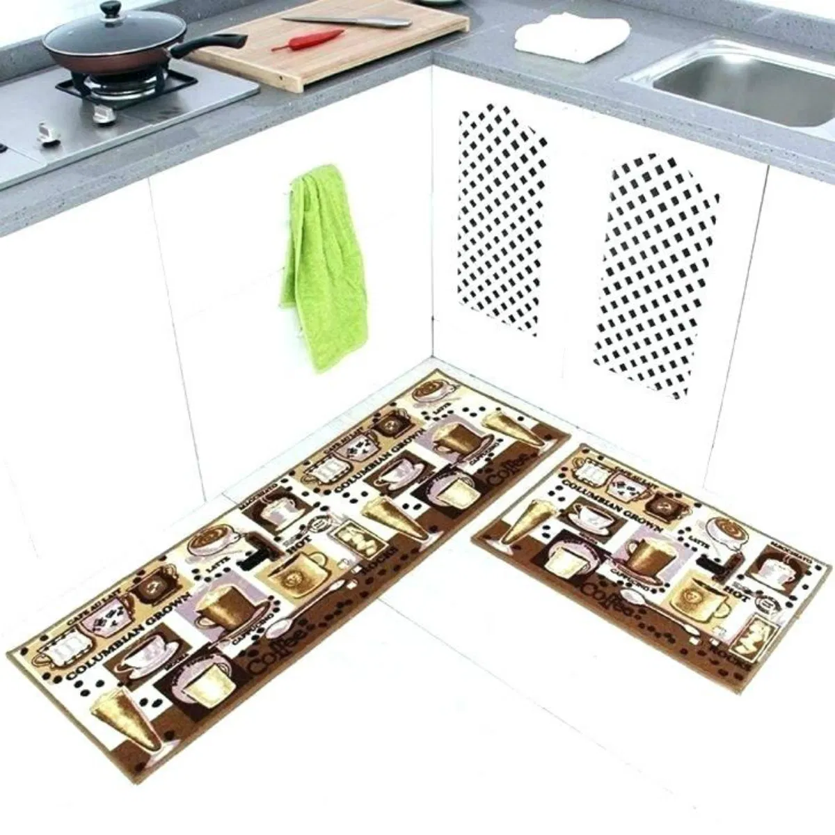 Household Anti Fatigue Washable Waterproof Non-Slip PVC Floor Kitchen Mat Carpet China