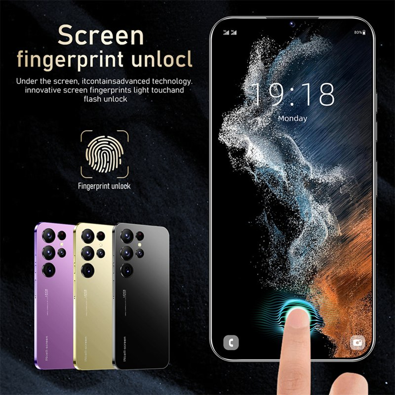 Latest S24ultra 16+1tb 200MP+50MP+12MP Triple Cam 5000mAh 5g Unlocked Mobilephone