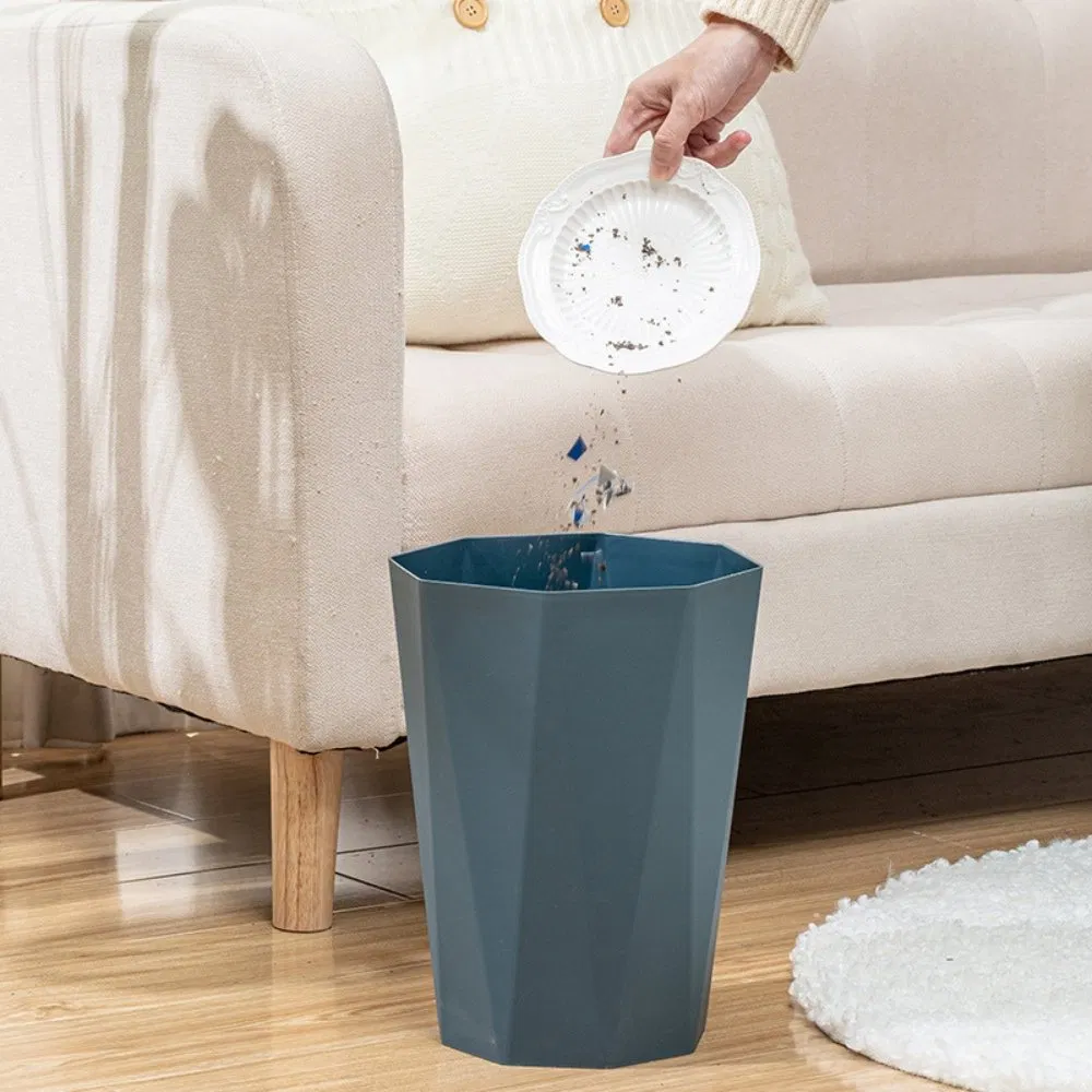 Garbage Can Trash Can Household Creative Trash Bin Irregular Uncovered Plastic Waste Paper Basket Ci24832