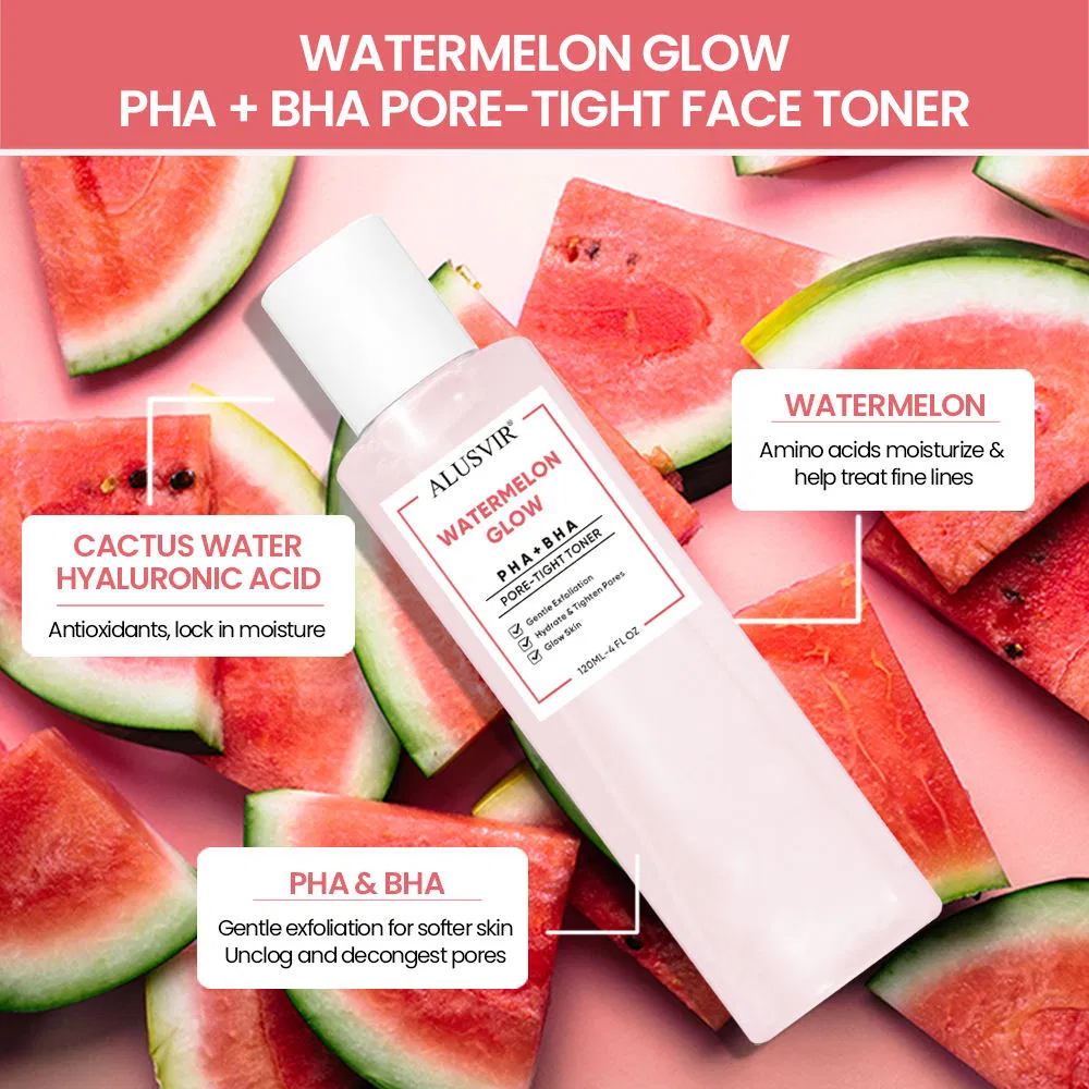 Exfoliating Pore Pha Aha Glow Witch Hazel 2% Salicylic Acid Facial Toner