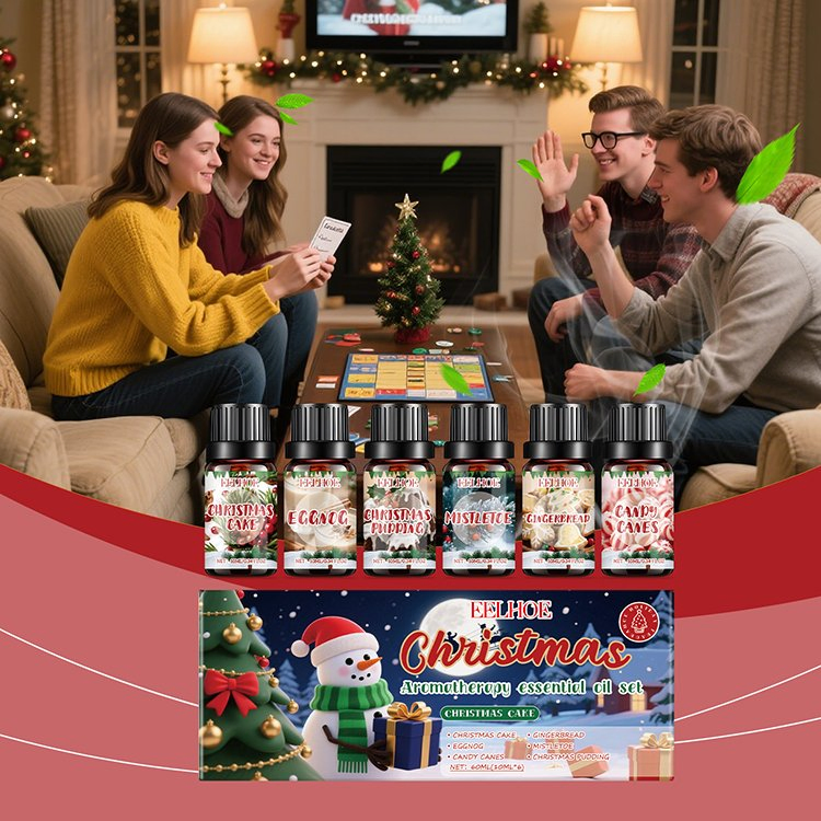 Wholesale Natural Aromatherapy Essential Oil 100% Pure 10ml* 6 Perfume Christmas Gift Aromatherapy Oils