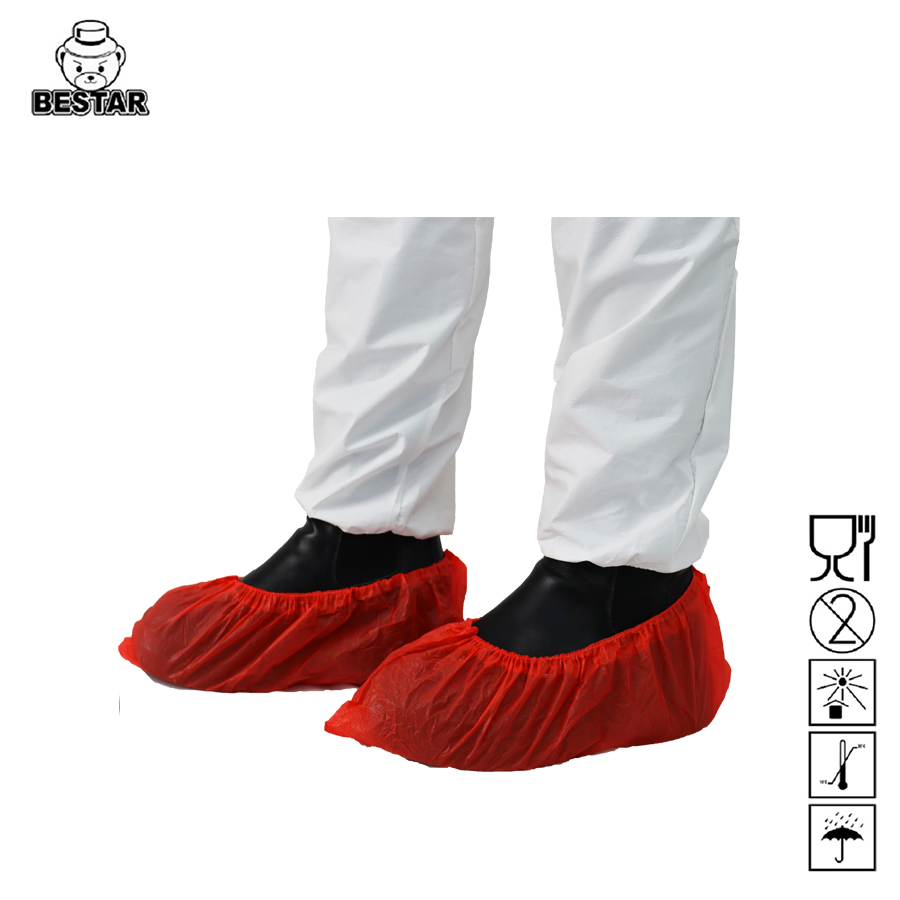 CE Cat I, ISO 9001: 2015 White, Red, Blue, Yellow etc Disposable Overshoe