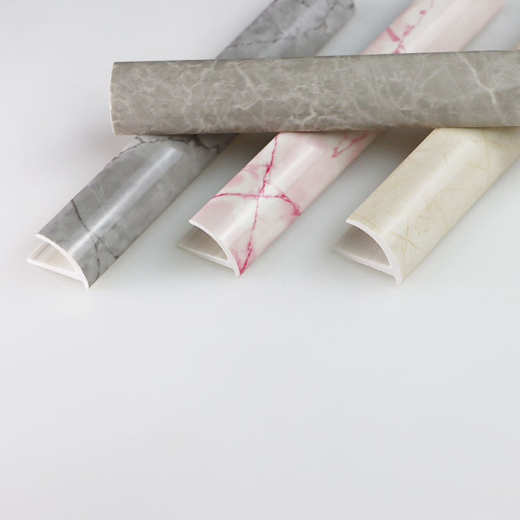 Factory Stone Sculpture Ceramic Wall Corner Strip Round Edge PVC Tile Trim