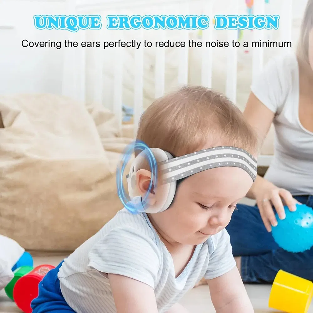 Noise Reduction Earmuff for Baby Adjustable Headband Baby Ears Protector for Safe Hearing
