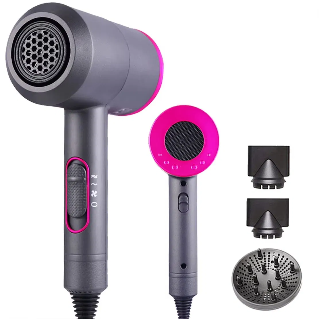 2000W Professional High Power Solon Blow Dryer Hot and Cold Wind Hair Dryer Volumizer Hammer Dryer