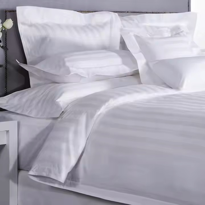 Wholesale Classic Stripe Cotton King Size Bed Linen Duvet Cover Bedding Bedsheet Set