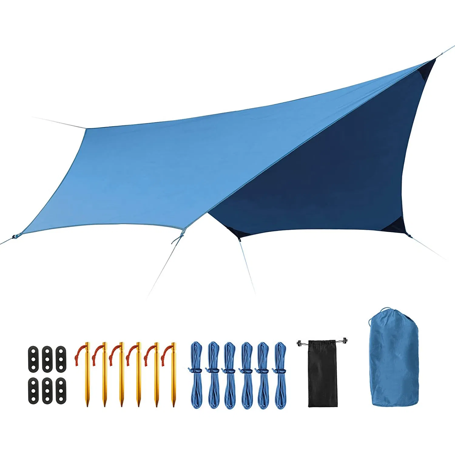Large Ultralight Flysheet Sun Shade Canopy Outdoor Shelter Camo Hiking Camping Tarp