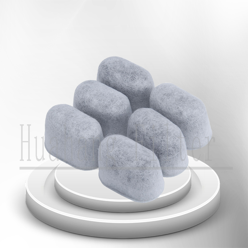 6 pack Popular activated charcoal water filter for coffee machine