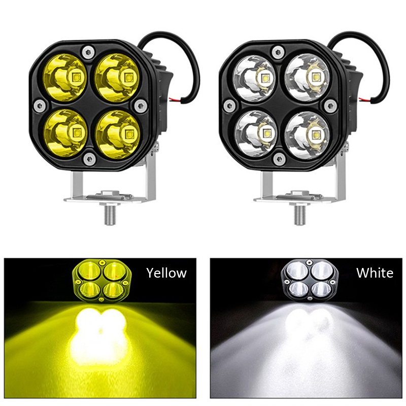 LED Motorcycle Spotlights Waterproof Retrofit Headlight