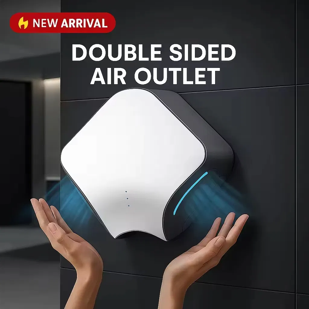 Hlk High-Speed Hand Dryer with HEPA Filter Wall-Mounted Automatic Commercial Bathroom Dryer
