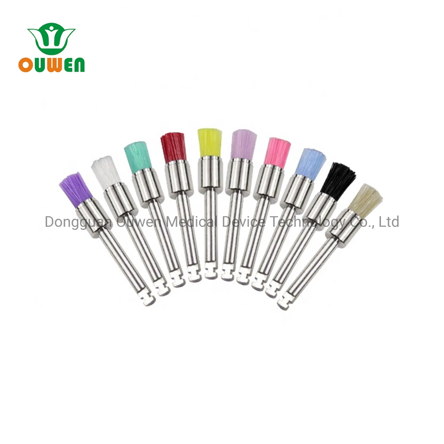 CE/FDA/ISO13485 Bristle/Nylon Dental Polishing Brushes Polisher Disposable Prophy Brush