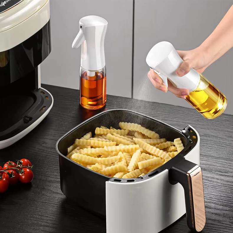 Wholesale Custom Cooking Oil Bottle Glass 2 In1 Olive Oil Dispenser Sprayer Bottle