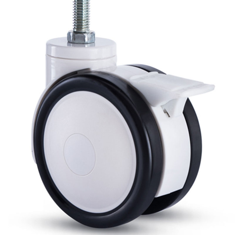 Multi Function Brake Plate Mount Medical Caster