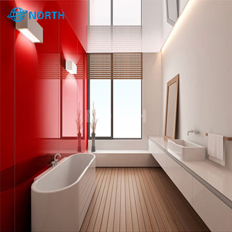 4mm 5mm 6mm 8mm Lacqured Glass Back Painted Stained Glass for Splash Resist Board